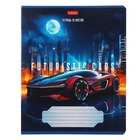Тетрадь 18 листов в клетку Futuristic cars, обложка мелованный картон, МИКС (комплект 10 шт) - фото 23805415
