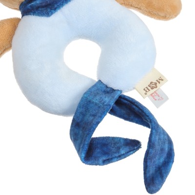 Погремушка мягкая M&B «Мишка в колпачке», от 3 мес.