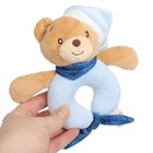 Погремушка мягкая M&B «Мишка в колпачке», от 3 мес. - Фото 6