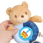 Игрушка-погремушка мягкая M&B «Мишка», от 3 мес. - Фото 6