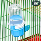 Поилка для птиц 6×13.5 см, 240 мл, синяя/белая - Фото 2