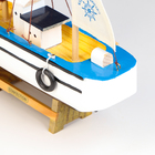 Сувенирная модель корабля «Рыбацкое судно», 24×23 см - Фото 4