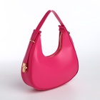 Сумка женская багет на молнии, 20.5×7×10.5 см, розовая - Фото 7