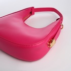 Сумка женская багет на молнии, 20.5×7×10.5 см, розовая - Фото 6