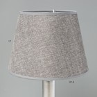 Настольная лампа "Леона" Е14 40Вт серо-серебристый 23х23х41 см - Фото 3