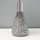 Настольная лампа "Леона" Е14 40Вт серо-серебристый 23х23х41 см - Фото 4