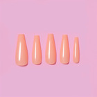 Накладные ногти, 100 шт, форма балерина, в контейнере, цвет персиковый - Фото 3