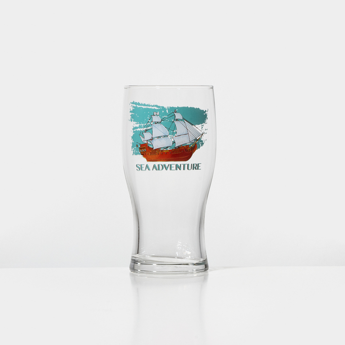 Стакан стеклянный для пива «Тюлип. Морское приключение», 570 мл, МИКС - Фото 1