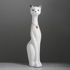 Копилка "Кошка Мурка", покрытие флок, белая, 46 см - Фото 1