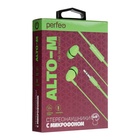 Наушники Perfeo ALTO-M, вакуумные, микрофон, 104 дБ, 32 Ом,  3.5 мм, 1.2 м, зеленые - Фото 3