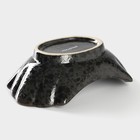 Салатник Magistro «Ночной дождь», 13×8×4.5 см, фарфор, чёрный - Фото 4