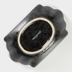 Салатник фарфоровый Magistro «Ночной дождь», 13×8×4,5 см, цвет чёрный - Фото 5