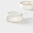 Кокотницы «Церера», набор 2 шт., d=15 см, 500 мл, фарфор, белые - Фото 4