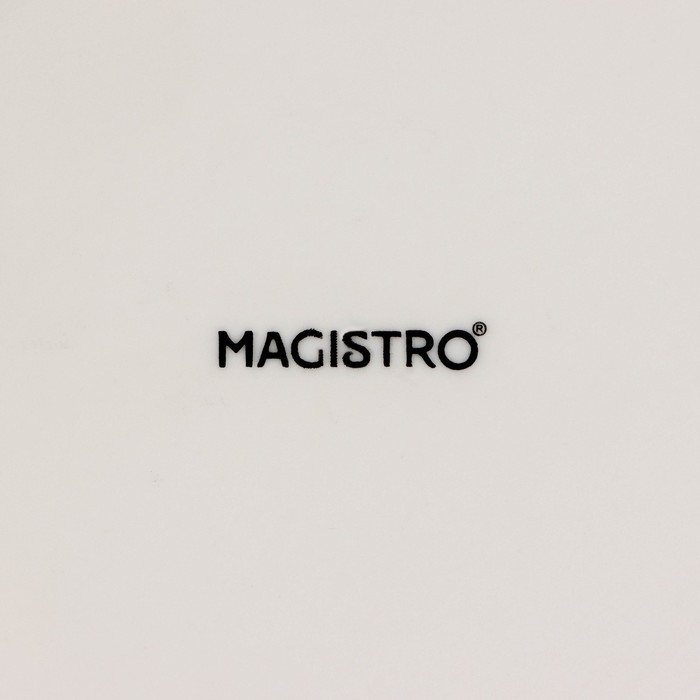 Соусник фарфоровый Magistro «Лунный океан», d=10,2 см, цвет белый - фото 1883087027