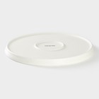 Десертная тарелка Magistro «Лунный океан», d=22 см, фарфор, белая - Фото 3