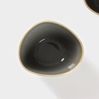 Набор салатников фарфоровых Magistro Fog, 2 предмета: 340 мл, серый - Фото 3