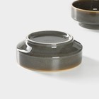 Набор тарелок фарфоровых глубоких Magistro Fog, 2 предмета: 1 л, d=17,5 см, цвет серый - Фото 4