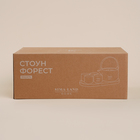 Чайный сервиз керамический SL Home «Стоун форест», 6 предметов: 4 чашки 100 мл, чайник 650 мл, подставка 30×16 см - фото 25407580