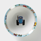 Набор детской посуды из керамики «Синий трактор», 3 предмета: кружка 240 мл, миска d=18 см, тарелка d=19 см - фото 9474025