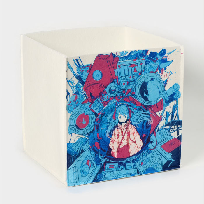 Органайзер для хранения «Аниме», 30×30×30 см, 24 л, белый - Фото 1