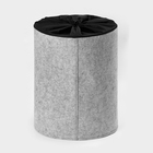 Органайзер для хранения «Аниме», на завязках, 40×32×48 см, 42 л, серый - Фото 6