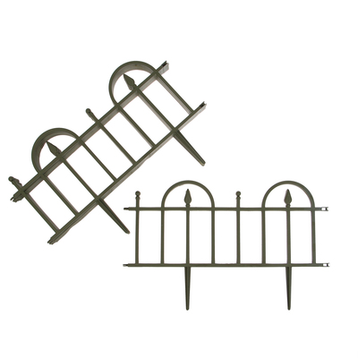 Ограждение 40 х 310 см, 5 секций, пластик, хаки