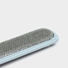 Щётка велюровая для одежды и мебели с механизмом самоочистки Доляна, двухсторонняя, 30 см - Фото 3