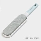 Щётка для одежды и мебели LaDо́m, для удаления шерсти и волос, 30×5.5×2 см, чехол 20×8.5×4.5 см - Фото 3