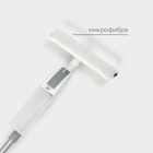 Щётка для окон с распылителем Raccoon, алюминиевая ручка, длина 116 см, водосгон 25 см, насадка из микрофибры 25×6 см - Фото 6