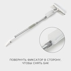 Щётка для окон с распылителем Raccoon, алюминиевая ручка, длина 116 см, водосгон 25 см, насадка из микрофибры 25×6 см - Фото 4