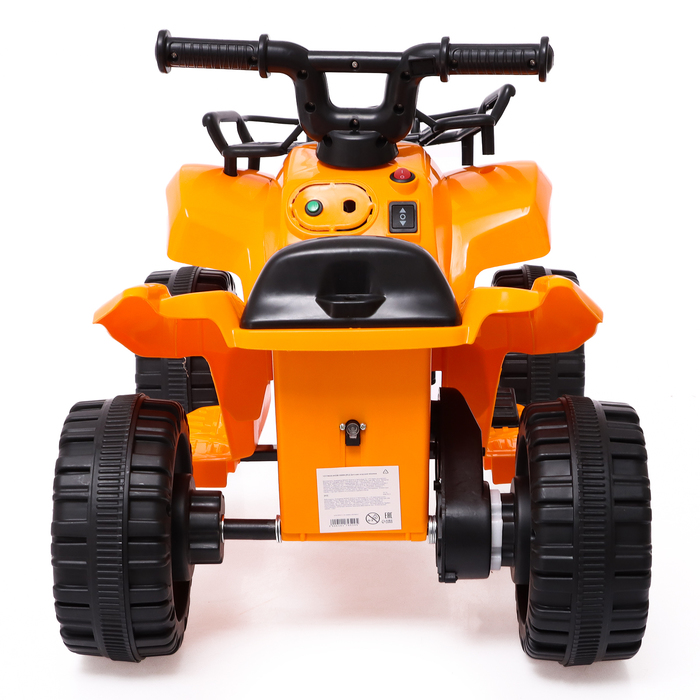 Электромобиль «Квадроцикл», цвет оранжевый - фото 1908095800