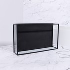 Органайзер для хранения «Square», 1 секция, стеклянный, 24 × 14 × 5 см, цвет прозрачный/чёрный - Фото 4