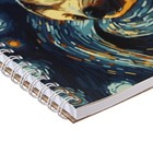 Скетчпад А4 30 листов на гребне Ленивец, обложка мелованный картон, глянцевая ламинация, текстура, блок 160г/м2 - Фото 3