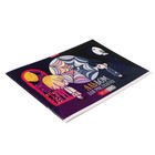 Альбом для рисования, А4 20 листов, на скрепке "Две стороны", обложка мелованный картон, ВД лак, блок офсет 100г/м2 - Фото 2