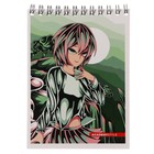 Блокнот А6 40л кл на греб Аниме девушки, обл мел карт, ВД лак, бл 60г/м2 МИКС (комплект 2 шт) - фото 24553608