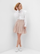 Юбка женская в складку  MINAKU: Casual Collection цвет клетка розовая , р-р 46 - фото 25366491