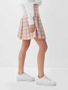 Юбка женская в складку  MINAKU: Casual Collection цвет клетка розовая , р-р 46 - фото 25366493