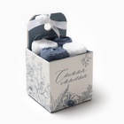 Набор махровых салфеток Этель Light blue 30х30 см - 4 шт, 100% хлопок, 340 гр/м2 - фото 809413123