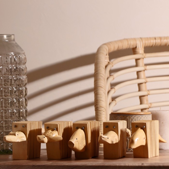 Сувенирный музыкальный инструмент Трещотка 25х9,5х4 см  МИКС