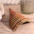 Сувенирный музыкальный инструмент «Флейта Пана» 28×19.5×6.5 см МИКС - Фото 1