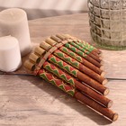 Сувенирный музыкальный инструмент «Флейта Пана» 28×19.5×6.5 см МИКС - Фото 2