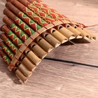 Сувенирный музыкальный инструмент «Флейта Пана» 28×19.5×6.5 см МИКС - Фото 4