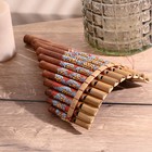 Сувенирный музыкальный инструмент «Флейта Пана» 28×19.5×6.5 см МИКС - Фото 5