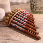 Сувенирный музыкальный инструмент «Флейта Пана» 28×19.5×6.5 см МИКС - Фото 6