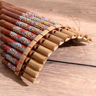 Сувенирный музыкальный инструмент «Флейта Пана» 28×19.5×6.5 см МИКС - Фото 8