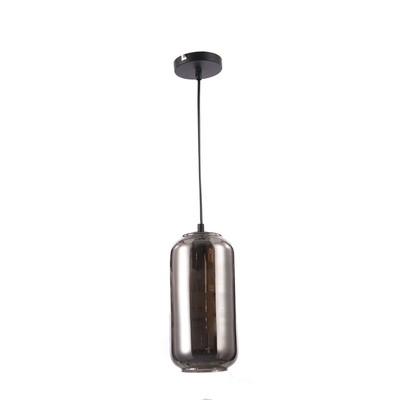 Светильник подвесной Escada, 10177/1S Black/Smoke. 1х60Вт, E27, 130х130х1200 мм, цвет черный/дымчатый