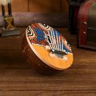 Сувенирный музыкальный инструмент «Калимба круглая» 16×16×8 см - Фото 2