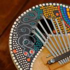 Музыкальный инструмент Калимба круглая 15х14,5х8 см - фото 8245624