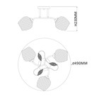 Светильник потолочный Escada, 1108/3PL. 3х40Вт, E27, 490х490х230 мм, цвет хром - Фото 5