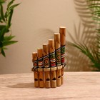 Сувенирный музыкальный инструмент «Флейта Пана», 2×15×9 см, МИКС - Фото 1